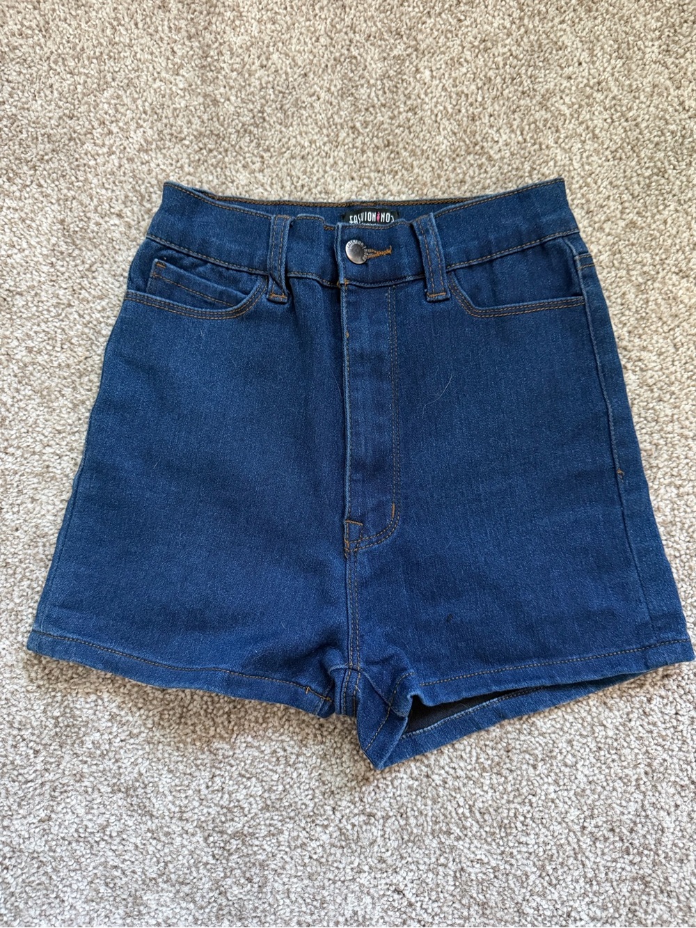 High-Waisted Denim Shorts